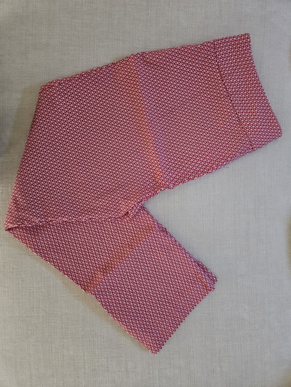 Attyre Red Geometric Cropped Pants